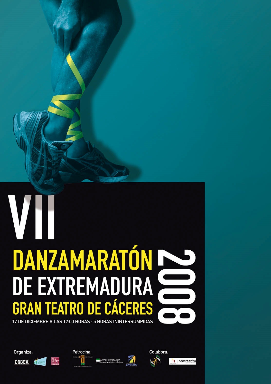 Cartel VII Danzamaratón · Festival DZM 2008